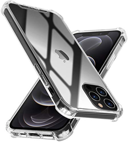 STILGUT Bumper kompatibel mit iPhone 12 & iPhone 12 Pro (6.1") Clear Case, TPU/PC Hülle, Cover, Handyhülle, TPU/PC Case, stoßfeste Hülle, transparent von STILGUT