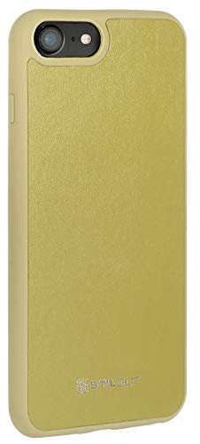 STILGUT Bumper kompatibel mit iPhone 7/iPhone 8/ iPhone SE 2020 - iPhone 7/iPhone 8 & iPhone SE 2020 Case aus Kunststoff und Leder, Cover, Hülle aus TPU/PC & Leder - Grün von STILGUT