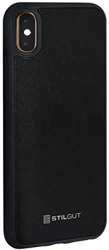 STILGUT Bumper kompatibel mit iPhone XS Max Case aus Kunststoff & Leder, Cover, Hülle aus TPU/PC & Leder - Schwarz STILGUT Bumper kompatibel mit iPhone XS Max Case aus Kunststoff & Leder, Cover, Hülle aus TPU/PC & Leder - Schwarz von STILGUT