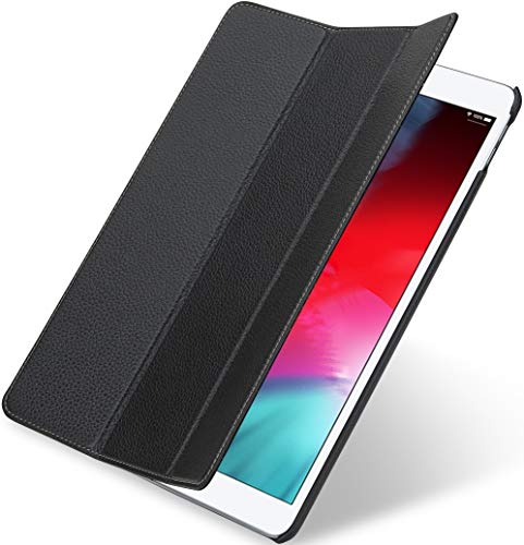 STILGUT Couverture entwickelt für iPad Air 2019 Hülle - iPad Air 3 Hülle aus Leder mit Smart Cover + Standfunktion, Lederhülle, Case - Schwarz STILGUT Couverture entwickelt für iPad Air 2019 Hülle - iPad Air 3 Hülle aus Leder mit Smart Cover + Standfunktion, Lederhülle, Case - Schwarz von STILGUT