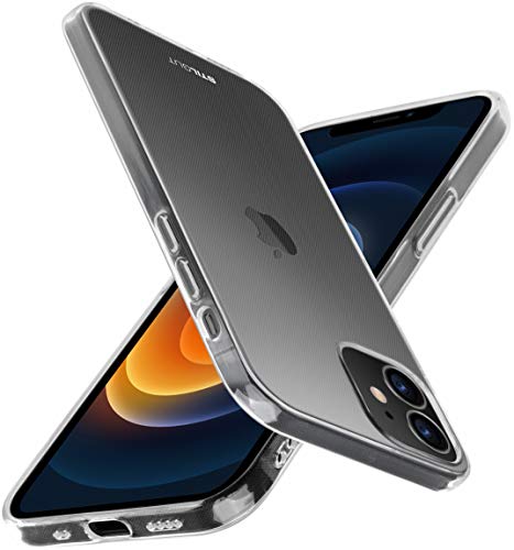 STILGUT Cover kompatibel mit iPhone 12 Mini (5.4") Clear Case, TPU Hülle, Handyhülle, TPU Case, stoßfeste & Flexible Hülle, transparent von STILGUT
