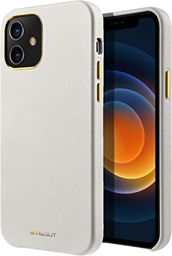 STILGUT Cover kompatibel mit iPhone 12 Mini Case aus Leder, Lederhülle, Hülle aus Leder, Ledercase - Beige STILGUT Cover kompatibel mit iPhone 12 Mini Case aus Leder, Lederhülle, Hülle aus Leder, Ledercase - Beige von STILGUT