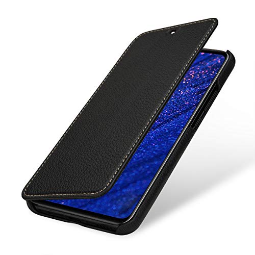 STILGUT Lederhülle für Huawei Mate 20 Lite Book Type, schwarz von STILGUT