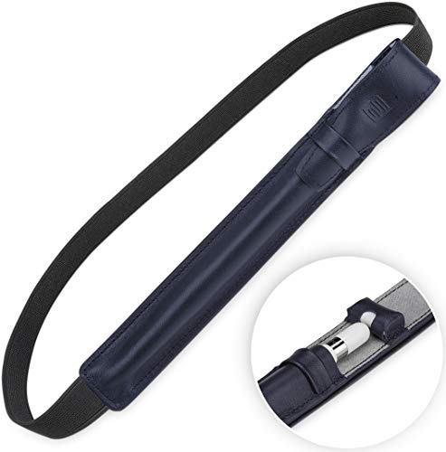 STILGUT Pencil Case kompatibel mit Apple Pencil Hülle aus Leder - Apple Pencil 1 Hülle für iPad Air 3 mit Lightning USB Adapter Fach, Halter - Blau Nappa STILGUT Pencil Case kompatibel mit Apple Pencil Hülle aus Leder - Apple Pencil 1 Hülle für iPad Air 3 mit Lightning USB Adapter Fach, Halter - Blau Nappa von STILGUT