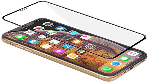 STILGUT Schutzfolie aus Glas kompatibel mit iPhone XS Max, Full-Cover, schwarzer Rand von STILGUT