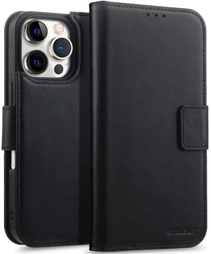 STILGUT Talis 2in1 passend für iPhone 16 Pro Max Hülle mit Kartenfach aus Leder und magnetisches abnehmbares Case, Kompatibel mit MagSafe, Wallet Case, Handyhülle mit Fächern – Schwarz STILGUT Talis 2in1 passend für iPhone 16 Pro Max Hülle mit Kartenfach aus Leder und magnetisches abnehmbares Case, Kompatibel mit MagSafe, Wallet Case, Handyhülle mit Fächern – Schwarz von STILGUT