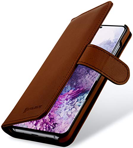 STILGUT Talis kompatibel mit Samsung Galaxy S20 Plus/S20+ Hülle mit Kartenfach aus Leder, Wallet Case, Lederhülle mit Fächern & Magnet-Verschluss - Braun Antik STILGUT Talis kompatibel mit Samsung Galaxy S20 Plus/S20+ Hülle mit Kartenfach aus Leder, Wallet Case, Lederhülle mit Fächern & Magnet-Verschluss - Braun Antik von STILGUT
