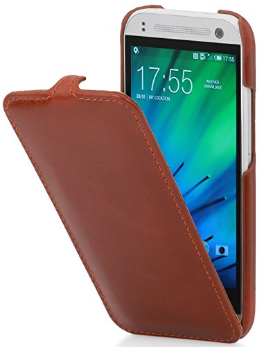 STILGUT UltraSlim Case, Tasche aus Leder für HTC One mini 2, Cognac STILGUT UltraSlim Case, Tasche aus Leder für HTC One mini 2, Cognac von STILGUT