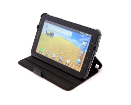 STILGUT UltraSlim Case, Tasche mit Stand- und Präsentationsfunktion passend für Samsung Galaxy Tab 7.0, schwarz von STILGUT