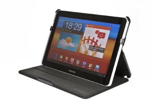 STILGUT UltraSlim Case, Tasche mit Stand- und Präsentationsfunktion passend für Samsung Galaxy Tab 7.7, schwarz von STILGUT