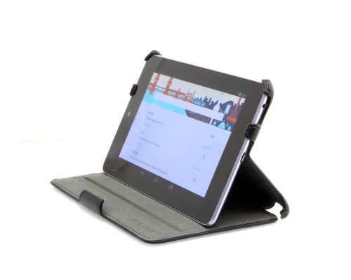 STILGUT UltraSlim Case Tasche mit Standfunktion für Google Asus Nexus 7 (8 & 16GB) Tablet Sleep und Wake Up Funktion (EIN-und Ausschalten durch Aufklappen der Schutzhülle), schwarz von STILGUT