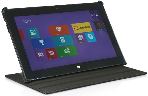STILGUT UltraSlim Case V2 mit Stand- und Präsentationsfunktion Hülle für Microsoft Surface 2, schwarz von STILGUT