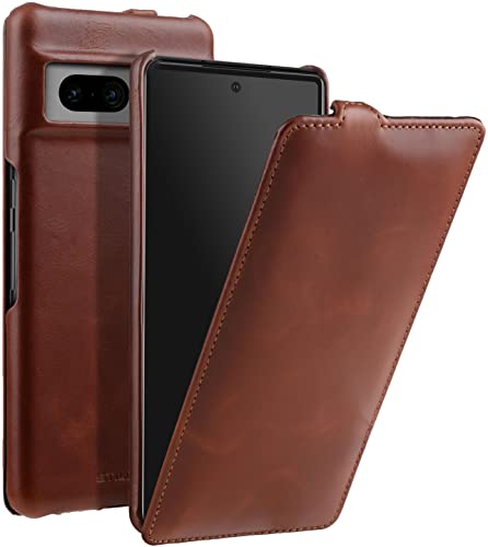 STILGUT UltraSlim kompatibel mit Google Pixel 7 Pro Hülle - Pixel 7 Pro Flip Case aus Leder, Klapphülle, Handyhülle, Lederhülle - Cognac STILGUT UltraSlim kompatibel mit Google Pixel 7 Pro Hülle - Pixel 7 Pro Flip Case aus Leder, Klapphülle, Handyhülle, Lederhülle - Cognac von STILGUT