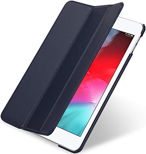 StilGut Couverture entwickelt für iPad Mini 5 Lederhülle - iPad Mini 5 (2019) Hülle aus Leder mit Smart Cover + Standfunktion, Case - Blau Nappa von STILGUT