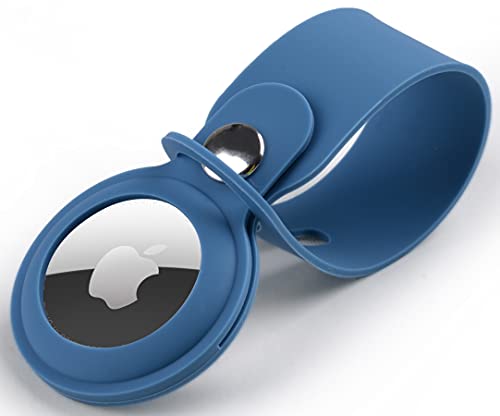 StilGut Hülle kompatibel mit AirTag Anhänger aus Silikon, AirTag Schlüsselanhänger, Case zum Anhängen, Schutzhülle - Blau von STILGUT