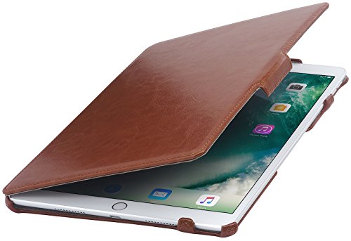 StilGut Schutz-Hülle kompatibel mit Apple iPad Pro 10.5" 2017 mit Standfunktion, Cognac von STILGUT