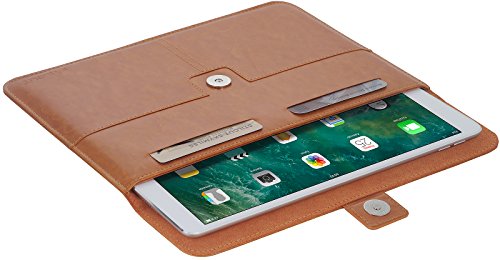 StilGut Sleeve Tasche kompatibel mit iPad Pro 10.5" 2017 in Envelope-Stil mit Steckfächer und Magnetdruckknopf, Kupfer von STILGUT