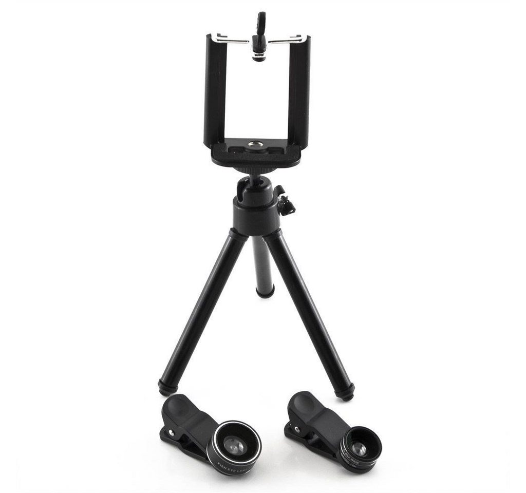 STK 4in1 Kameraset Handy Stativ in schwarzHD Linsen & Stativ Kamerastativ STK 4in1 Kameraset Handy Stativ in schwarzHD Linsen & Stativ Kamerastativ von STK
