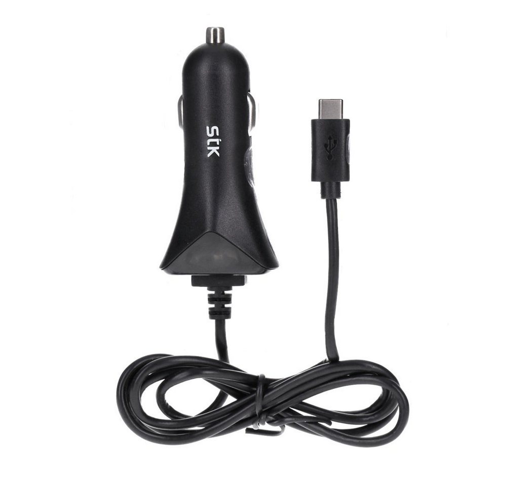 STK KFZ-Ladegerät USB-C Anschluß 5V 2,4A 1m schwarz KFZ Adapter STK KFZ-Ladegerät USB-C Anschluß 5V 2,4A 1m schwarz KFZ Adapter von STK