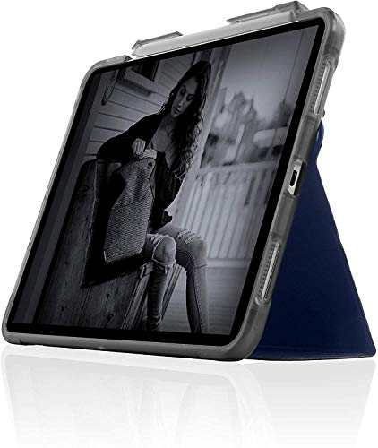 STM Bags Studio Case Folio Schutzhülle für Apple iPad Pro 11"" (2020 & 2018) - blau/transparent [Transparente Rückseite I Standfunktion I Wake/Sleep I Apple Pencil Fach], 10292839 von STM