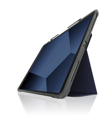 STM Dux Plus Schutzhülle für iPad Pro 11 Zoll (1.-4. Generation) – Ultra Schutzhülle mit Apple Pencil Aufbewahrung – Mitternachtsblau von STM