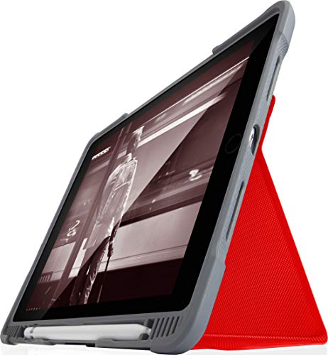 STM Dux Plus 24,6 cm (9,7 Zoll) Schutzhülle, Grau, Marineblau – Schutzhülle für Tablet (Tasche, Apple, iPad 6th, 24,6 cm (9,7 Zoll), 790 g, Grau, Marineblau) von STM