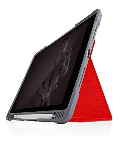 STM Dux Plus Duo Schutzhülle für iPad 9. / 8. / 7. Generation (25,9 cm) – maximaler Fallschutz und transparente Rückseite, Apple Pencil Aufbewahrung oder Logitech Crayon mit magnetischer, von STM