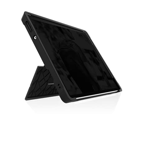 STM Dux Shell Case Schutzhülle für Microsoft Surface Pro 8 - schwarz/transparent [Militär Standard | Transparente Rückseite | Standfunktion | Kompatibel mit dem Microsoft TypeCover] von STM