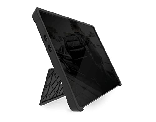 STM Dux Shell Case Schutzhülle für Microsoft Surface Pro 9 - schwarz/transparent (Militär Standard, Transparente Rückseite, Standfunktion, Kompatibel mit dem Microsoft TypeCover) von STM