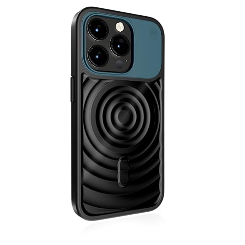 STM Reawaken Ripple MagSafe Hülle für iPhone 15 Pro – Entwickelt, um Ihren Geist zu beruhigen – taktiles Feedback – Stoßdämpfendes TPU für verbesserten Fallschutz – Schnelle Reaktionstasten – Black von STM