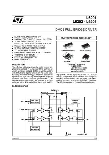 STMicroelectronics L6201PS SMD 1St. von STMICROELECTRONICS