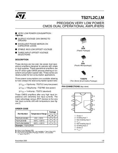 STMicroelectronics TS27L2CD SMD von STMICROELECTRONICS