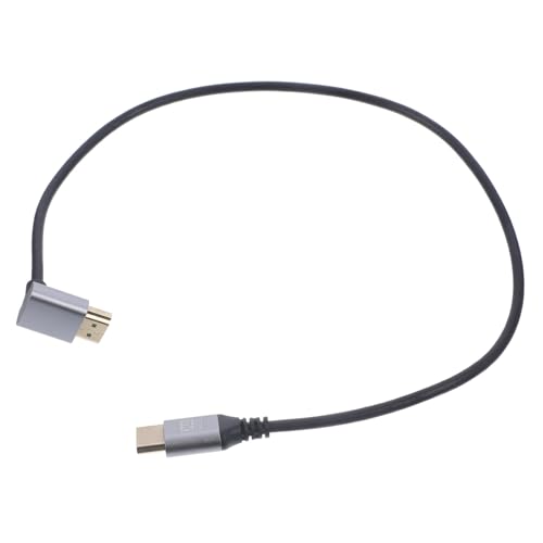 STOBOK 0.5M Hochgeschwindigkeits Videokabel Abgewinkelt Für Computer Tv Monitor Flexibles Langlebiges Datenübertragungskabel Mit Schlankem Design Für Bildqualität von STOBOK