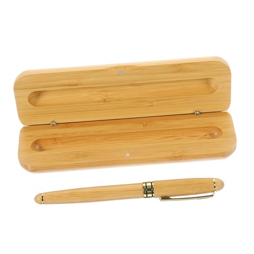 STOBOK 1 Satz Schreiben Kalligraphie Schreibwerkzeug Komfortabler Griffstift Tragbarer Stift Zarter Füllfederhalter Stift Für Die Dekoration Füller Aluminiumlegierung Light Brown von STOBOK