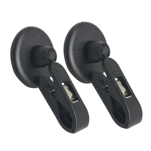 STOBOK 1 Satz Türzugangsclip Klebeband Doppelseitig Double Sided Tape Zweiseitiges Klebeband Klebebänder Doppelseitig Geschäftskartenhalter Ordner Bill Clip Namensträger Black 2 Stück von STOBOK