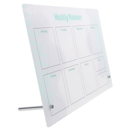 STOBOK Magnetpad mit Einkaufsliste für Den Kühlschrank Magnetische Kühlschranktafel Monatsplaner Trocken Abwischbare Tafel Platz für Wöchentliche Aufgaben STOBOK Magnetpad mit Einkaufsliste für Den Kühlschrank Magnetische Kühlschranktafel Monatsplaner Trocken Abwischbare Tafel Platz für Wöchentliche Aufgaben von STOBOK