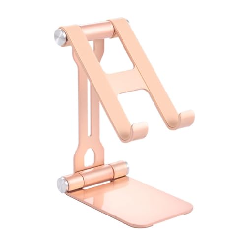 STOBOK 1 Stück Klappständer Stand Tablette Schreibtisch Groß Handyhalterung Tablet Halterung Tablets Handy Halter Laptopständer Laptop Halterung Handyständer Aluminiumlegierung Golden von STOBOK