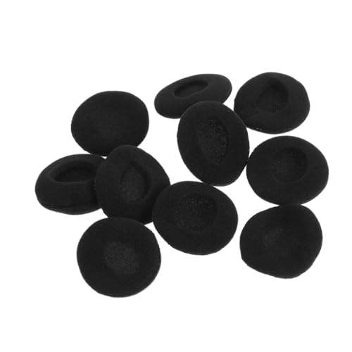 STOBOK 10 Stück Kopfhörer-zubehör Kopfhörer Bedecken Ohrpolster Austausch Der Headset-Pads Ohrstöpselabdeckungen Kopfhörerkissen Ohrhörer-schaumstoffspitzen Black Schwamm von STOBOK