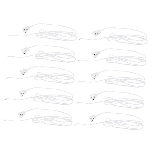 STOBOK 10 Stück Lampenverbindungsleitung LED-Lichtschlauchdraht t8 lichtschlauch anschlusskabel LED-Röhrenzubehör LED-Lichtschlauchkabel T8 Verbindungskabel PVC Weiß von STOBOK