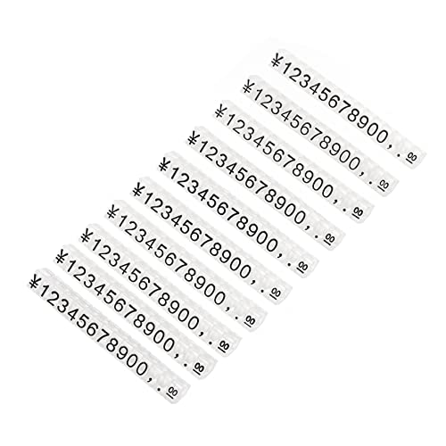 STOBOK 10 Stück Preisschild Individuelle Etiketten Vitrine Für Figuren Individuelle Schilder Anzeigewürfel Etiketten Individuell Anpassbare Flaggen-Preisschilder Mit Zahlen von STOBOK