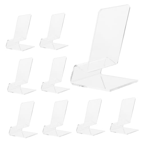 STOBOK 10Stücke Acryl Telefonständer für Schreibtisch Süßes Display Zubehör für Smartphones Stabiler Handy Halter für Langlebig Minimalistisch von STOBOK