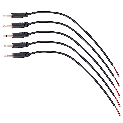 STOBOK 10Stücke Audiokabel mit Offenem für Kopfhörer Lautsprecher Mono Klinkenstecker für Reparatur DIY Projekte Schwarz STOBOK 10Stücke Audiokabel mit Offenem für Kopfhörer Lautsprecher Mono Klinkenstecker für Reparatur DIY Projekte Schwarz von STOBOK