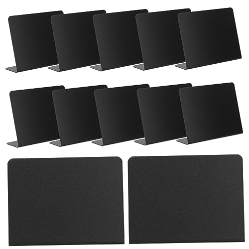 STOBOK 12 Stück Mini-Tafel write board kreidemarker pastel stifte pastel kugelschreiber kreidehalter für Mini-Preistafeln Preistafeln für Restaurant Preistafeln schreiben PVC Black von STOBOK