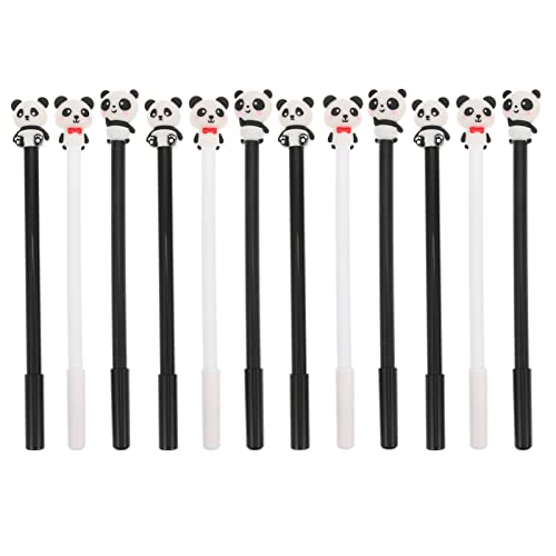 STOBOK 12 Stücke Wasser-basierend Panda Stifte Gel Stifte Tier Design für Studenten Büro Unterschrift Schreibwaren von STOBOK
