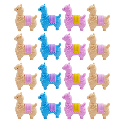 STOBOK 16 Stücke Cartoon Tiergummi Creative Alpaka Bleistiftgummi Neuheit Tier Schreibwaren Radiergummi Kindergarten Radierer Kinder Party Favors Spiele ( Zufällige Farbe ) von STOBOK