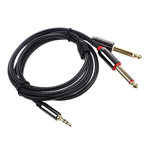 STOBOK 1M Audioadapter Splitterkabel Hochwertiges Audiokabel für CD Player Multimedia Lautsprecher Audiosysteme Langlebig von STOBOK