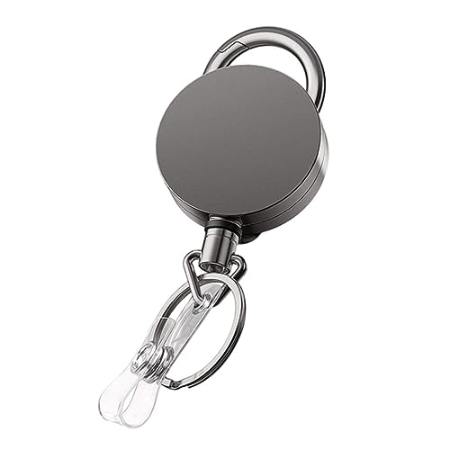 STOBOK 1Stk Schlüsselanhänger Schlüsselhalter für Gürtel Namensschilder robuster Ausweisinhaber ID-Abzeichen einziehen einziehbare Schlüsselrolle kreative Schnalle Ausweishalter von STOBOK