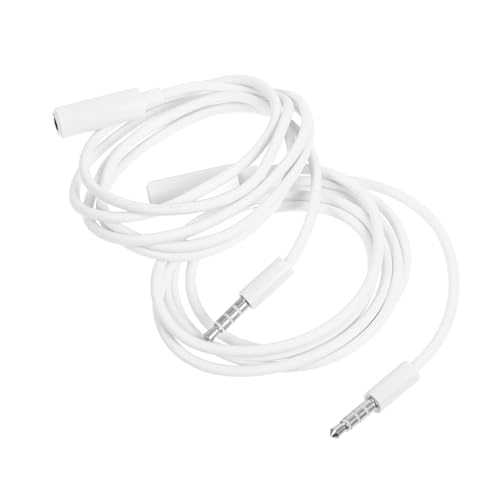 STOBOK 2 Stück Audio-verlängerungskabel Audio-kopfhörer Audioverbindungskabel Zubehör Für Audiokabel Kopfhörer Verwenden Audiokabel Draht Kopfhörer-audiokabel Weiß Pvc von STOBOK