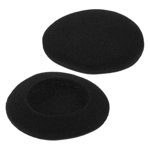 STOBOK 2 Stück Kopfhörerhüllen Headset Runde Ohrhörer Abdeckungen Ohrhörer Kissenbezüge Ersatz Ohrhörer Pads Ohrhörer Pad Abdeckungen Ersatz Ohrhörer Abdeckungen Ohrhörer von STOBOK