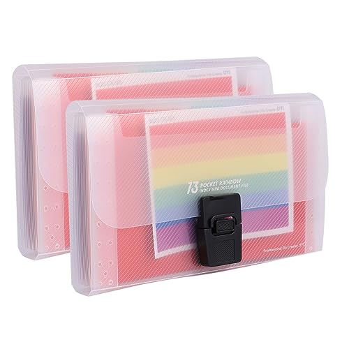 STOBOK 2 Stück Orgel-akten Paket Groß Blaue Ordner Dateien Erweitern Tasche Lagerung Dokumentieren Ordner Mit Trennwänden Pastell Organisatoren Dateiordner Über Tragbar Colorful von STOBOK